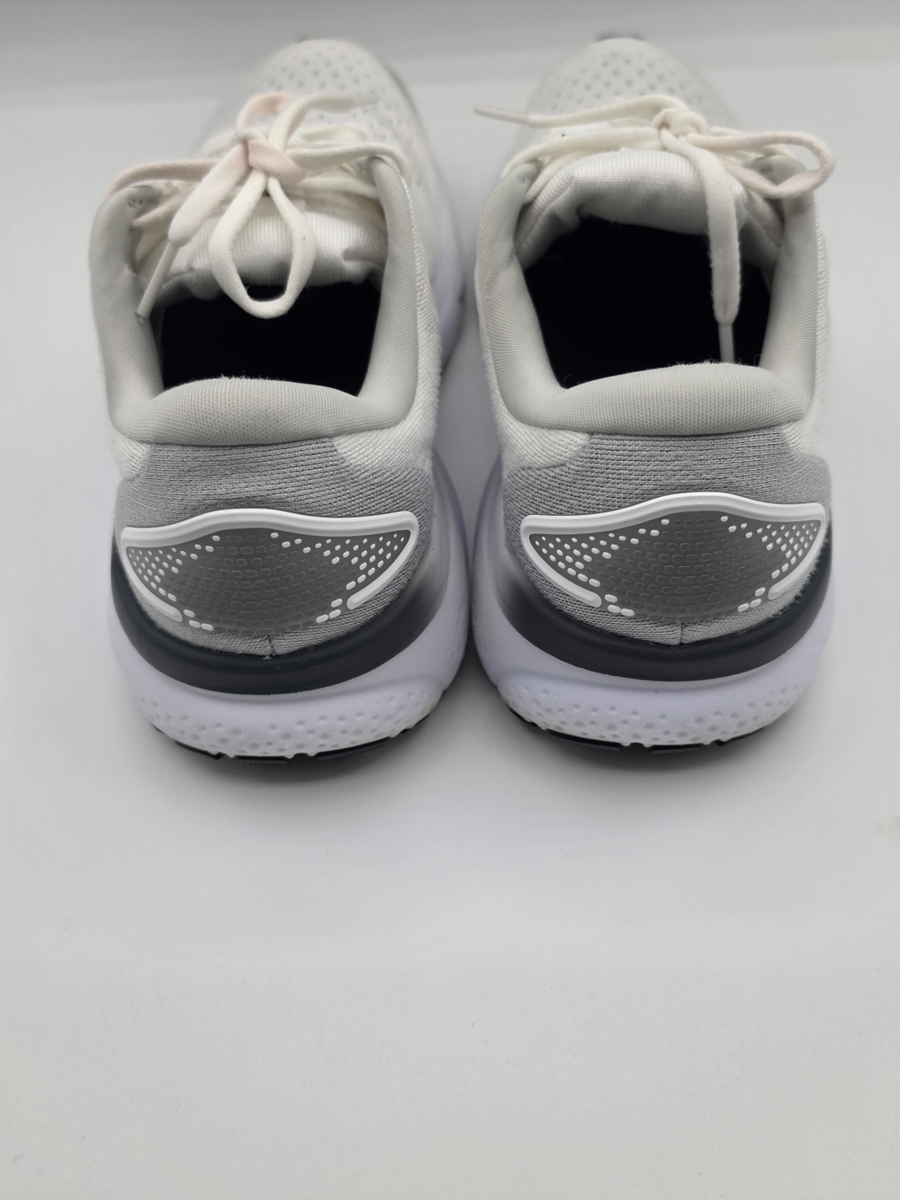 Brooks Ghost 16 Running Shoes, White/ Oyster/ Lava, Women's 9 B - Picture 7 of 10